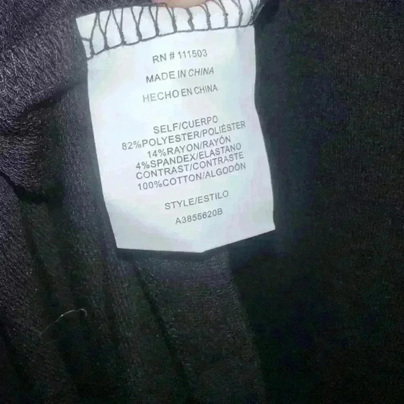 Lily Rose Dress Woman’s Dress size Small Black with White puffy sleeves - Picture 7 of 8